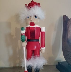 Hand Painted Nutcracker Santa baby